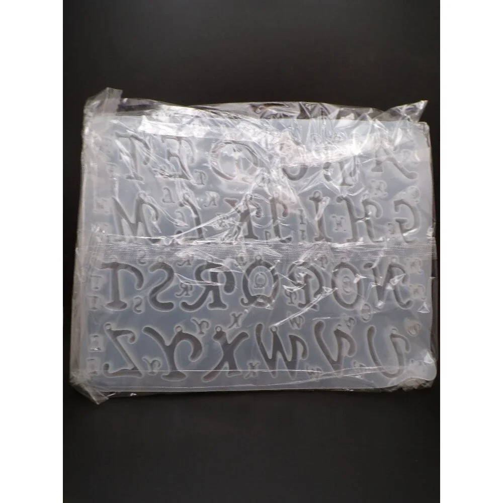 Silicone Alphabet A to Z Mold Uppercase Clear Sugarcraft Chocolate Mold